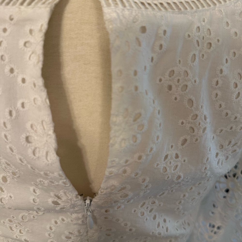 Banana Republic White Lace Long Sleeve Dress - Picture 5 of 9